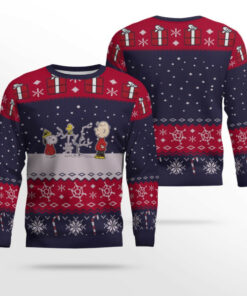 Peanuts Snoopy & Charlie Brown Holiday Ugly Christmas Sweater
