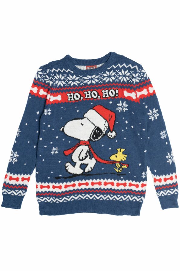 Peanuts Snoopy & Woodstock "Ho, Ho, Ho!" Ugly Christmas Sweater – Curvy ...