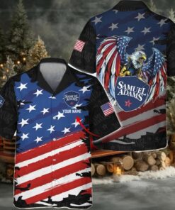 Personalized Samuel Adams Freedom Eagle Hawaiian Shirt