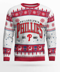 Philadelphia Phillies Baseball Christmas Ugly Sweater