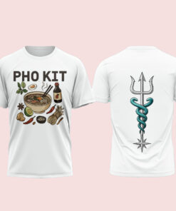 Seattle Mariners 2025 Pho Kit Trident Serpent T-Shirt (White) 1 Pho Kit x Mariners Limited Edition T-Shirt White