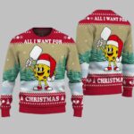 Pickleball All I Want For Christmas Ugly Christmas Sweater