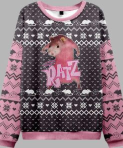 Pink Ratz Y2K Christmas Knit Ugly Christmas Sweater