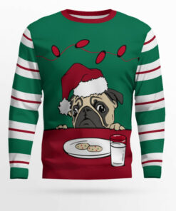 Pug Cookies Ugly Christmas Sweater