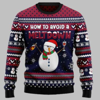 Red Wine Snowman How To Avoid A Meltdown Ugly Christmas Sweater