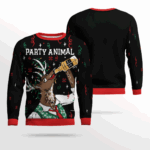 Reindeer Party Animal Ugly Christmas Sweater