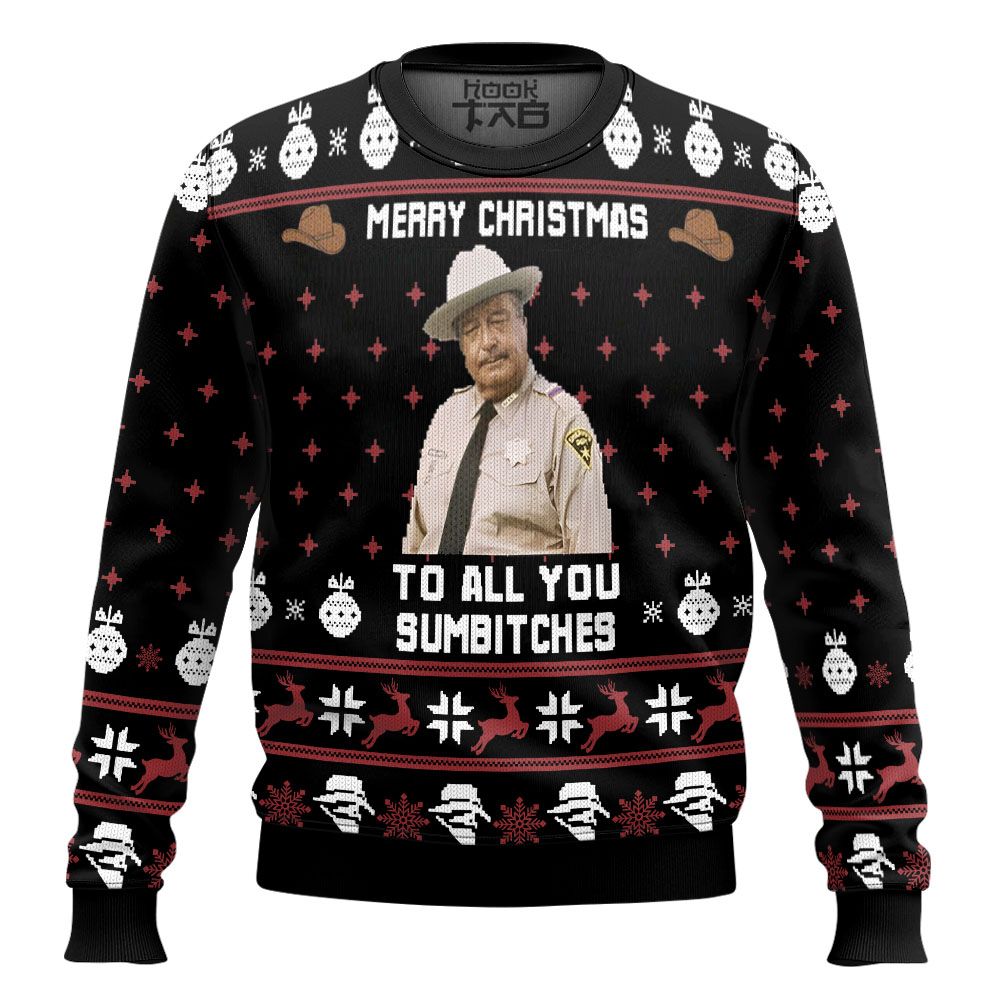 SA16092023M4-mk2.jpg Smokey And The Bandit Merry Christmas Ugly Christmas Sweater