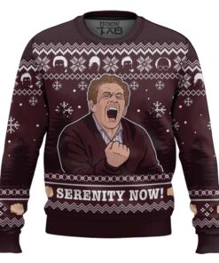 Serenity Now Seinfeld Ugly Christmas Sweater