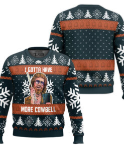 Saturday Night Live I Gotta Have More Cowbell Ugly Christmas Sweater 2 Saturday Night Live I Gotta Have More Cowbell Ugly Christmas Sweater
