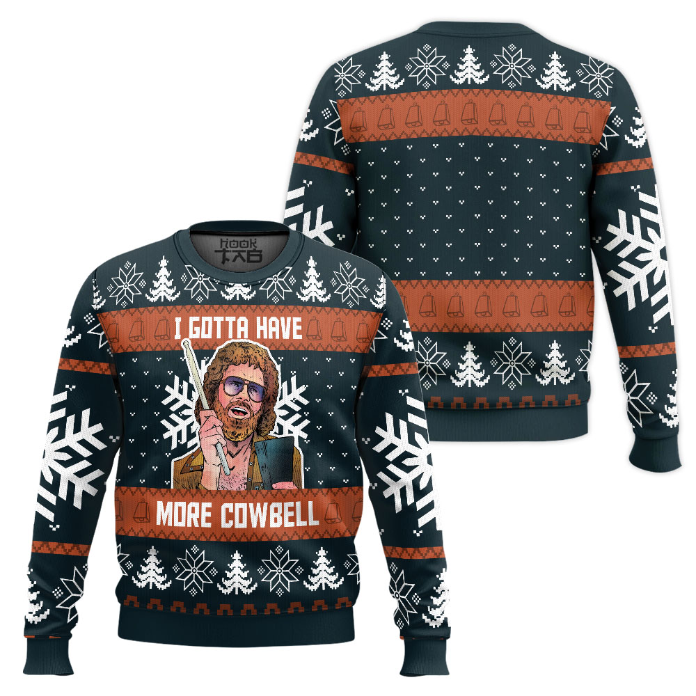 SNL161023LNQ1TTT-mk1_x2.jpg Saturday Night Live I Gotta Have More Cowbell Ugly Christmas Sweater