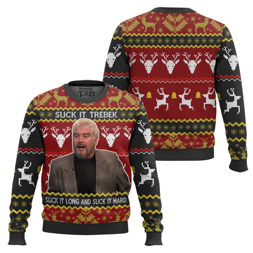 SNL201023LNQ6VKHmk1.jpg Saturday Night Live Sean Connery Suck It Trebek Ugly Christmas Sweater