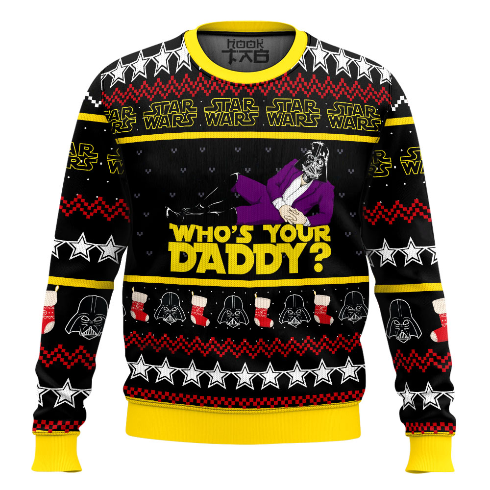 STW061123DHN1DKD-mk2.jpg Star Wars Funny Who's Your Daddy Ugly Sweater