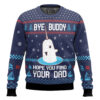 Elf Bye Buddy Hope You Find Your Dad Christmas Pattern Ugly Sweater 6 Elf Bye Buddy Hope You Find Your Dad Christmas Pattern Ugly Sweater