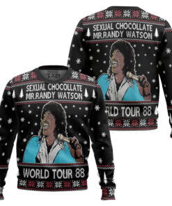 Sexual Chocolate Mr. Randy Watson World Tour 88 Ugly Christmas Sweater 2 Sexual Chocolate Mr. Randy Watson World Tour 88 Ugly Christmas Sweater