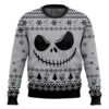 Jack Skellington Face Love White Hoodie Christmas Sweater