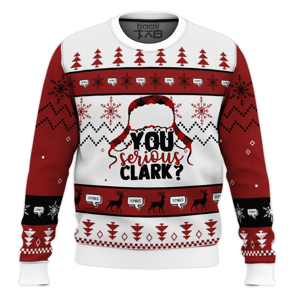 SWT0911L1484-mk2.jpg You Serious Clark National Lampoon Vacation Ugly Christmas Sweater