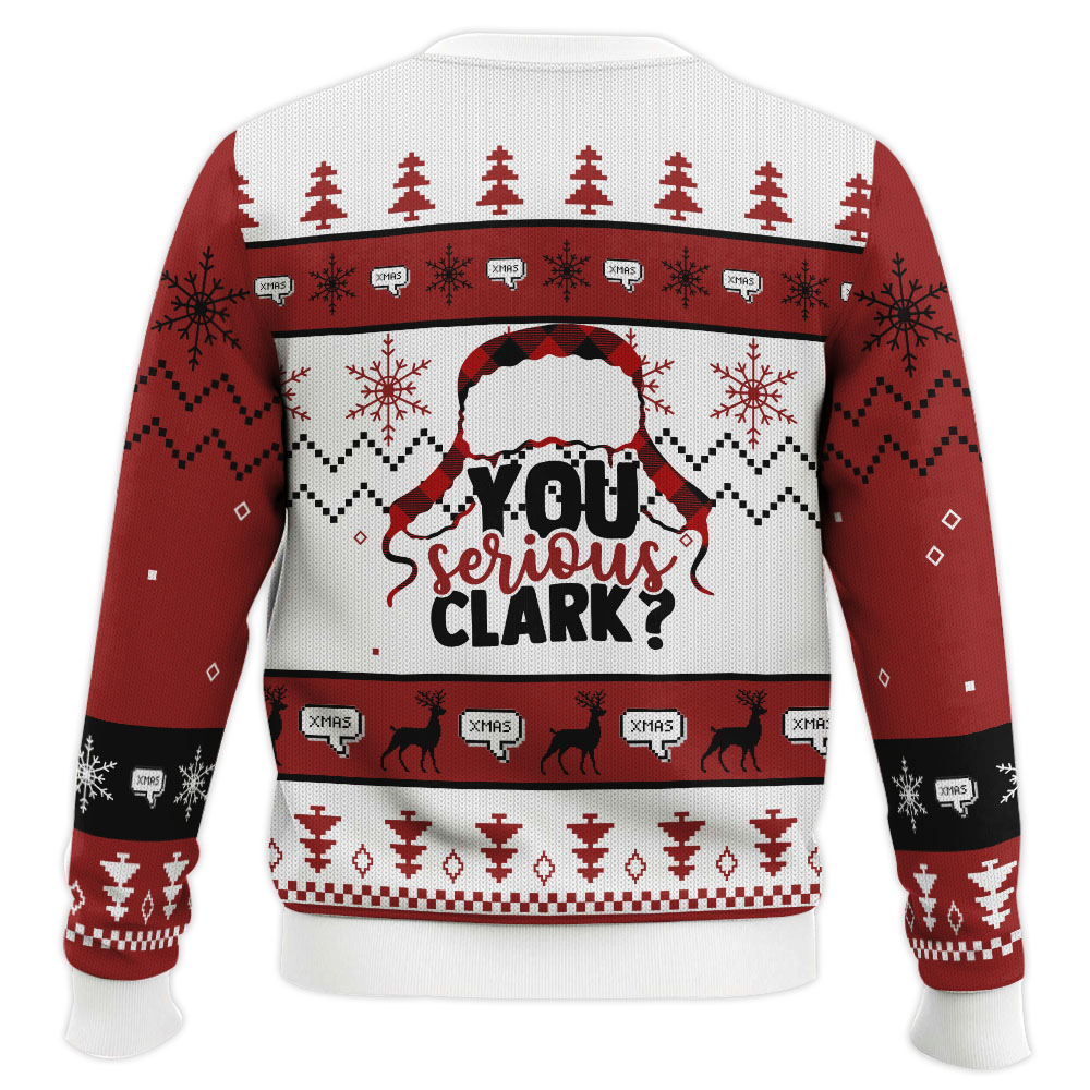 SWT0911L1484-mk3.jpg You Serious Clark National Lampoon Vacation Ugly Christmas Sweater