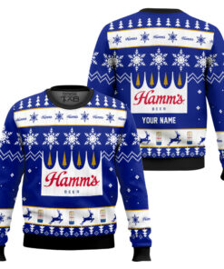 Personalized Hamm?s Beer Ugly Christmas Sweater