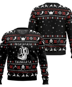 Valhalla Viking Ugly Christmas Sweater 2 Valhalla Viking Ugly Christmas Sweater