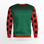 Santa Football Soccer Ugly Christmas Sweater