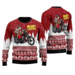 Santa Riding Funny Ugly Christmas Sweater