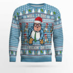 Saturday Night Live Matt Foley Well La Dee Frickin-da Ugly Christmas Sweater
