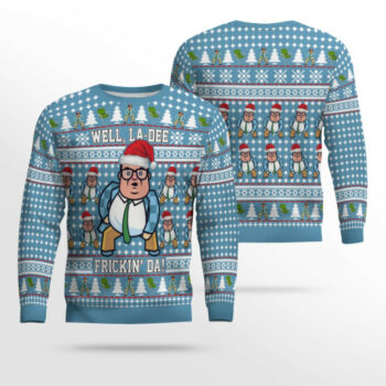 Saturday Night Live Matt Foley Well, La Dee Frickin-da Ugly Christmas Sweater