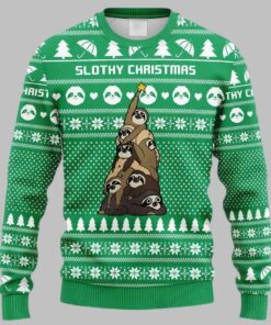 Sloth Tree Ugly Christmas Sweater