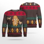 Star Wars Darth Vader Gingerbread Holiday Ugly Christmas Sweater mockup