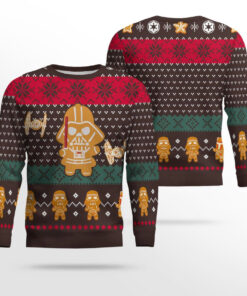 Star Wars Darth Vader Gingerbread Holiday Ugly Christmas Sweater
