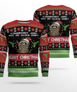 Strawberry Jams But My Glock Don’t Merry Ugly Christmas Sweater