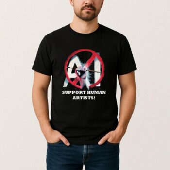 Support Human Artists No Ai T Shirt