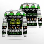 TMNT Ugly Sweater Pizza Dude’s Got 30 Seconds Ugly Sweater