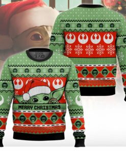 Merry Christmas Yoda Star Wars Ugly Sweater 2 Merry Christmas Yoda Star Wars Ugly Sweater