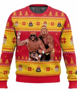 Mega Powers Macho Man and Hulk Hogan Ugly Sweater