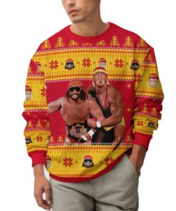 Mega Powers Macho Man and Hulk Hogan Ugly Sweater