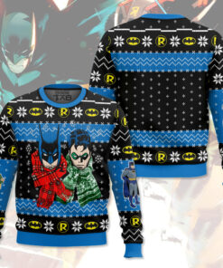 Batman And Robin Ugly Sweater 2 Batman And Robin Ugly Sweater
