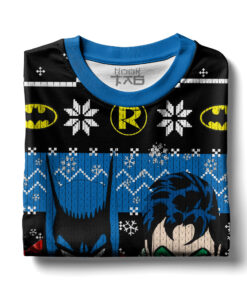 Batman And Robin Ugly Sweater 3 Batman And Robin Ugly Sweater