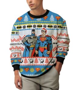Superman And Batman Ugly Sweater