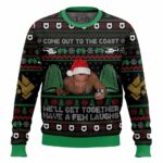 Come Out To The Coast We?ll Get Together Have A Few Laughs Die Hard Ugly Sweater