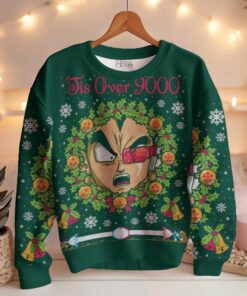 It's Over 9000 Dragon Ball Z Ugly Sweater 12 It's Over 9000 Dragon Ball Z Ugly Sweater
