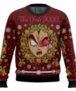 It's Over 9000 Dragon Ball Z Ugly Sweater