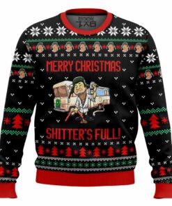 Cousin Eddie Merry Christmas Shitters Full National Lampoon's Vacation Ugly Sweater