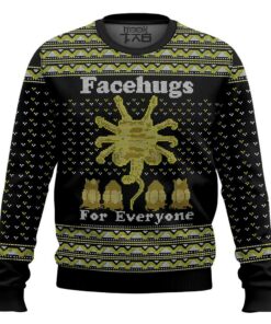 Face Hugs For Everyone Alien Ugly Sweater