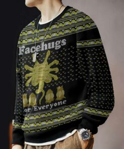 Face Hugs For Everyone Alien Ugly Sweater