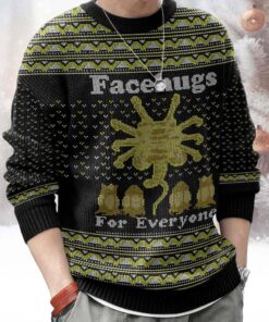 Face Hugs For Everyone Alien Ugly Sweater