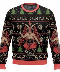 Hail Santa Satan Claus Ugly Sweater