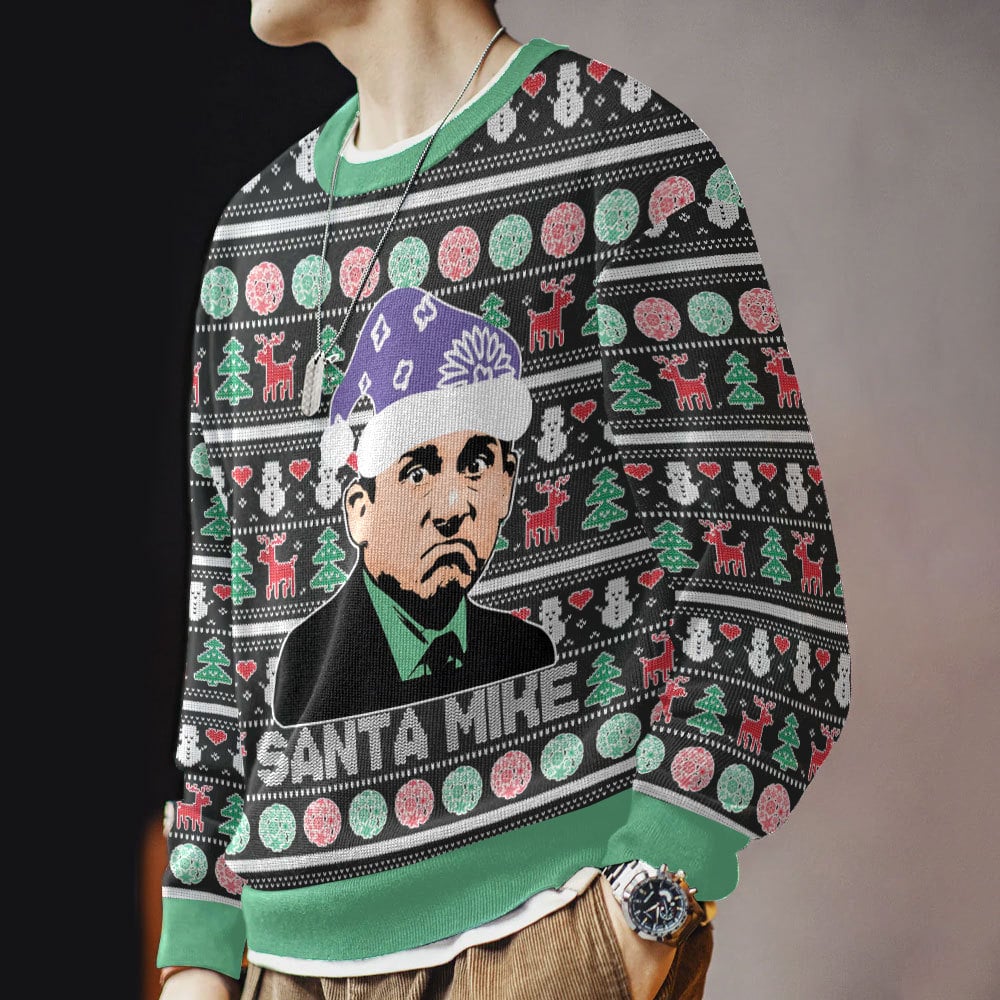 TTH-3092418VKH_mk8.jpg Santa Mike Michael Scott The Office Ugly Sweater