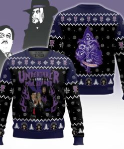 Undertaker & Paul Bearer Ugly Sweater 2 Undertaker & Paul Bearer Ugly Sweater