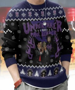 Undertaker & Paul Bearer Ugly Sweater 3 Undertaker & Paul Bearer Ugly Sweater